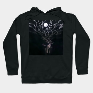 Scream in darkness under the moon cycle Hoodie